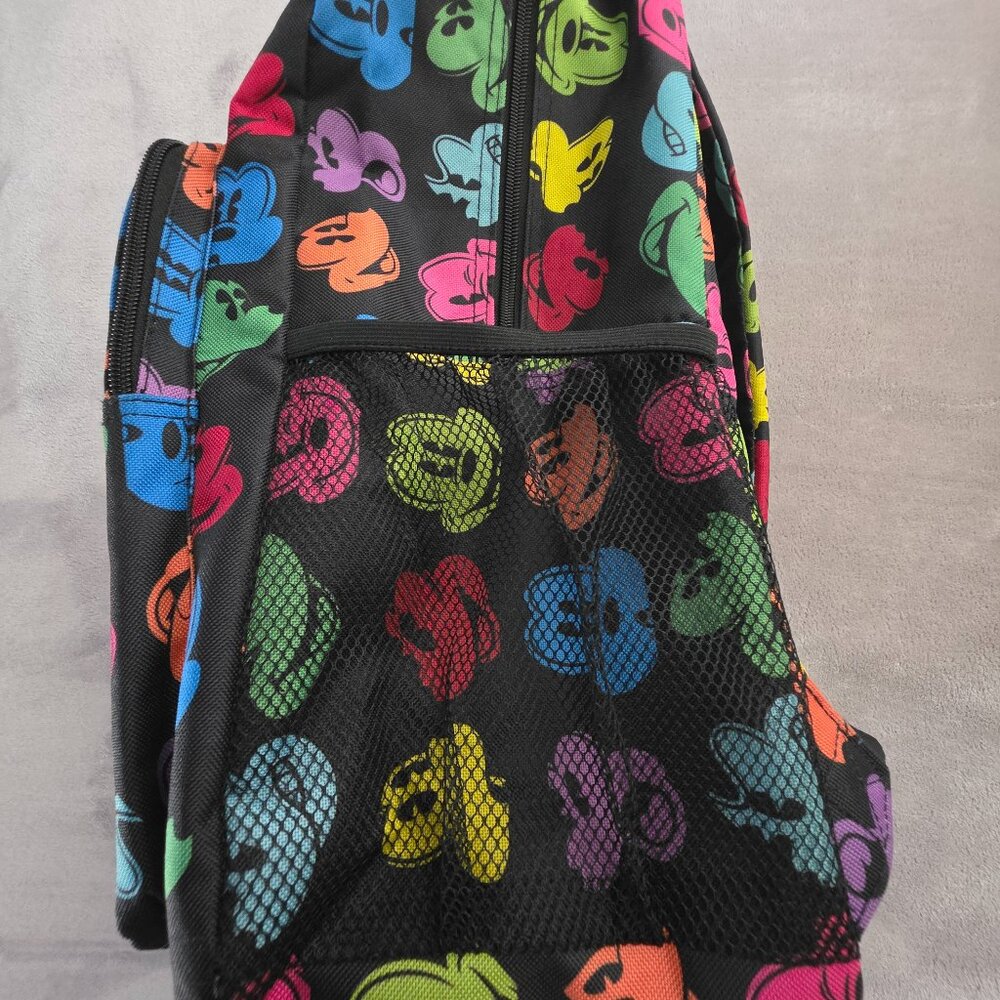 Disneyland Resort Park Exclusive Black Backpack Rainbow MICKEY Silhouette - Picture 4 of 11